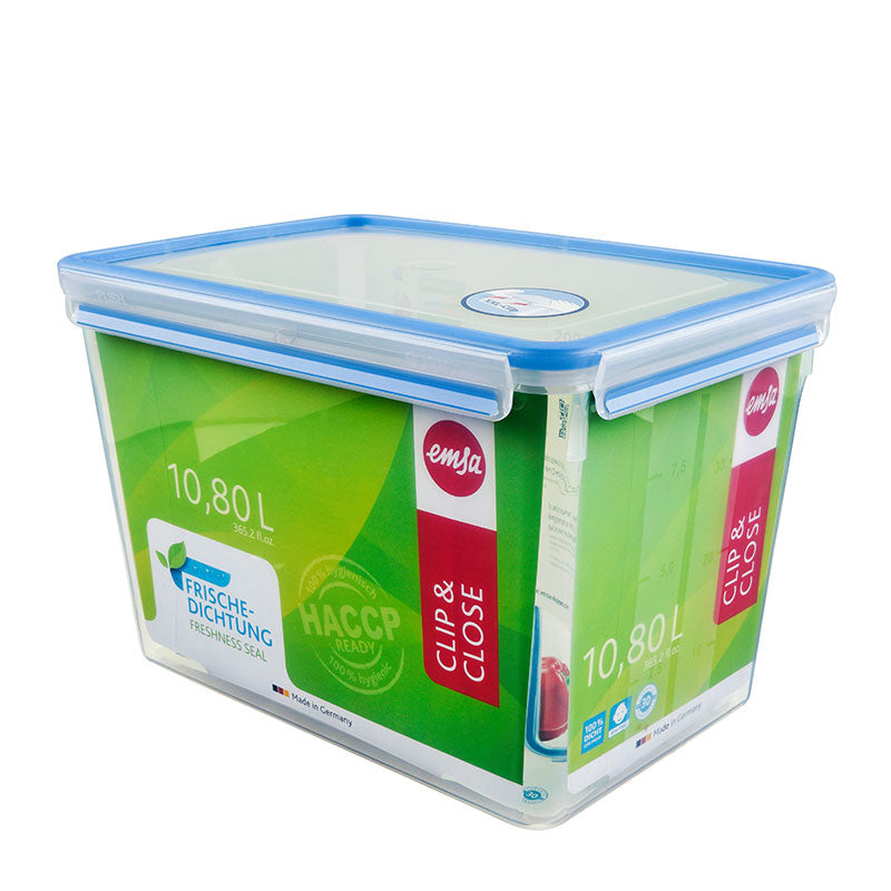 EMSA Vorratsdose 10,8 l, 22,5 × 33 × 21,9 cm, Polypropylen (PP), transparent