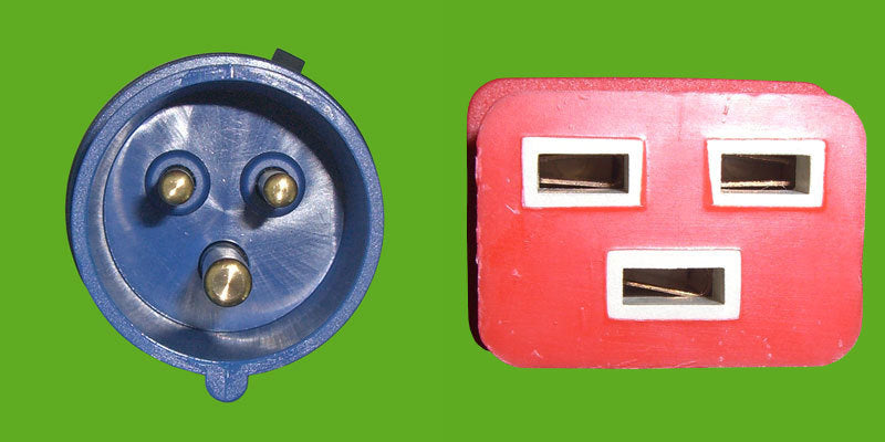 Diggelmann Netzkabel, CEE 16-3 auf C19, angespritzt, 5 m, Rot