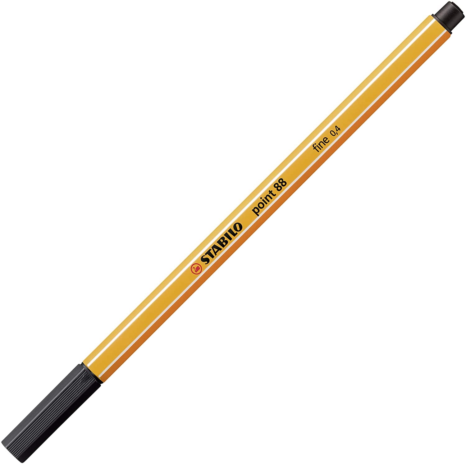 STABILO point 88 Fineliner – 3 Stk., 0,4 mm, schwarz, blau, rot