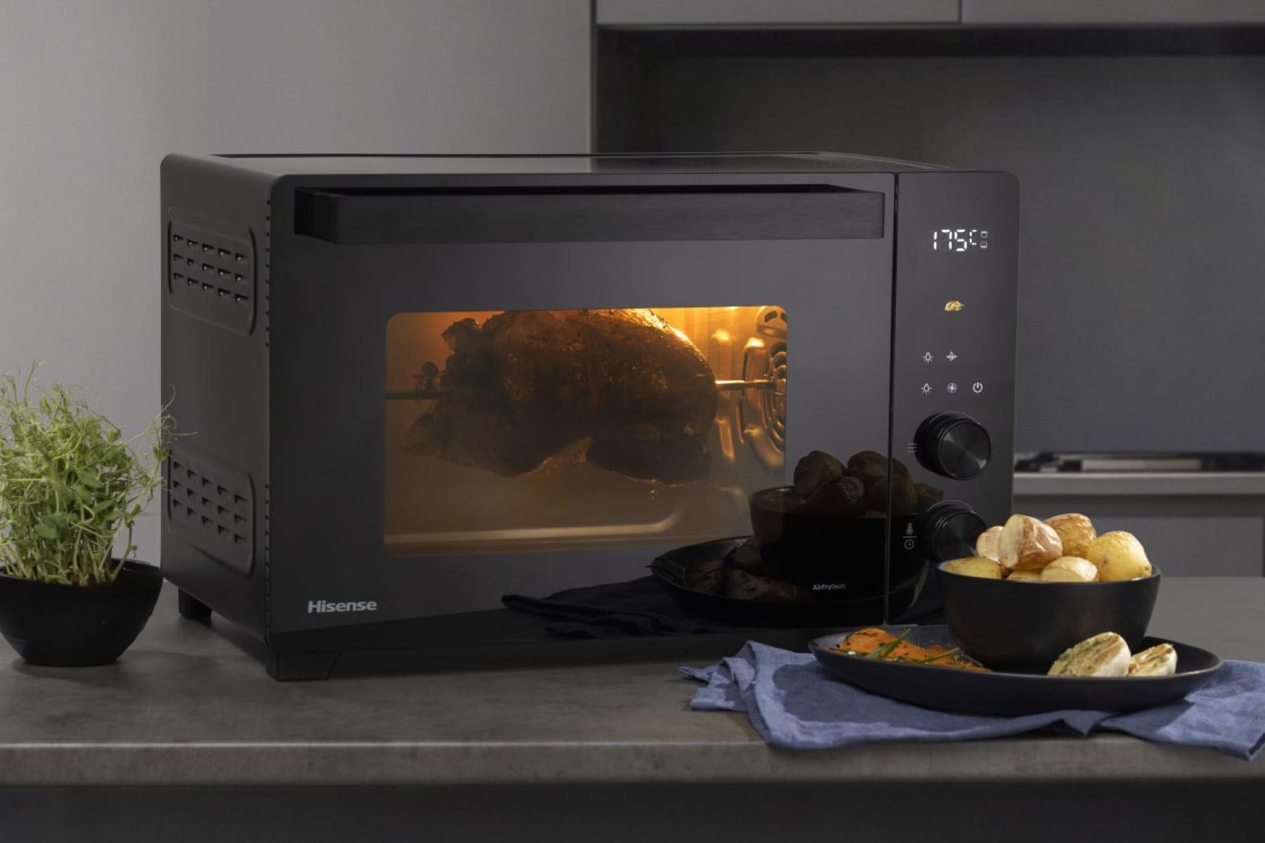 Hisense Mini Ofen HOM30AF – 30 l, 1800 W, Schwarz