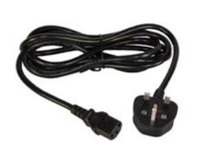 Honeywell Netzkabel für Honeywell MX9, MX9005VMCRADLE, MX9HL, Eurostecker (Typ C) auf IEC C14, Schwarz