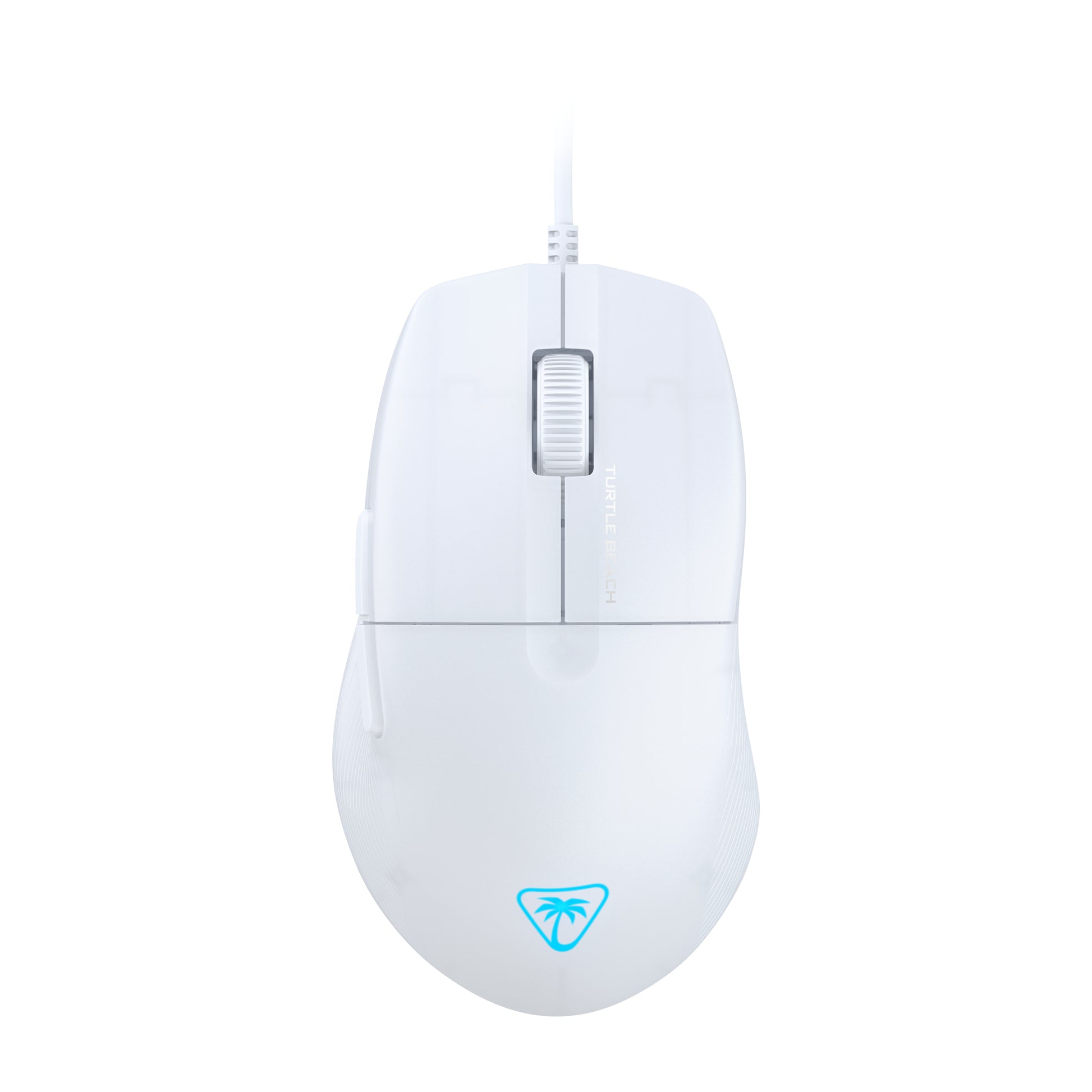 Turtle Beach Pure SEL White Maus – kabelgebunden, 8'000 dpi, 6 Tasten, für Rechtshänder, Beleuchtung, weiss