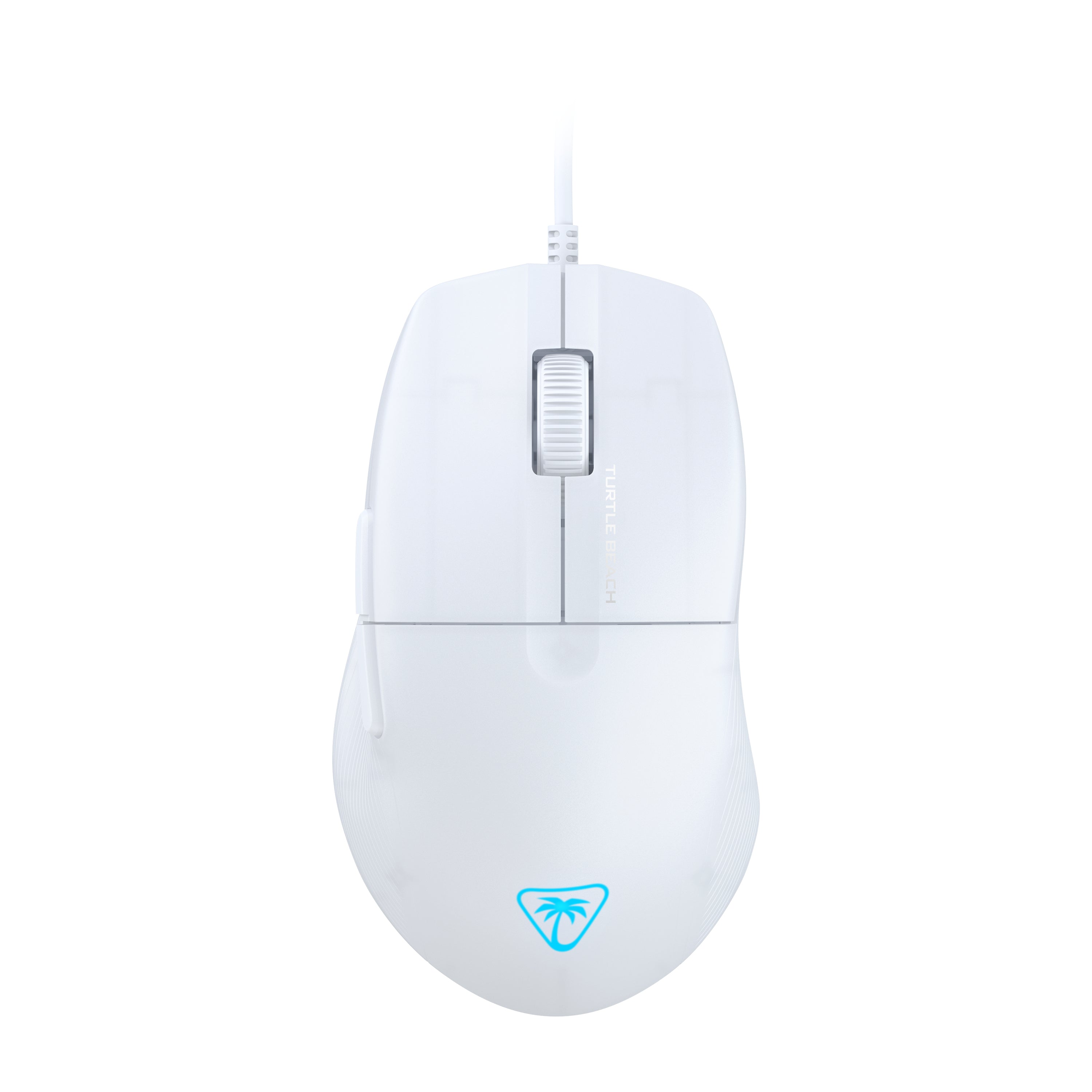 Turtle Beach Pure SEL White Maus – kabelgebunden, 8'000 dpi, 6 Tasten, für Rechtshänder, Beleuchtung, weiss
