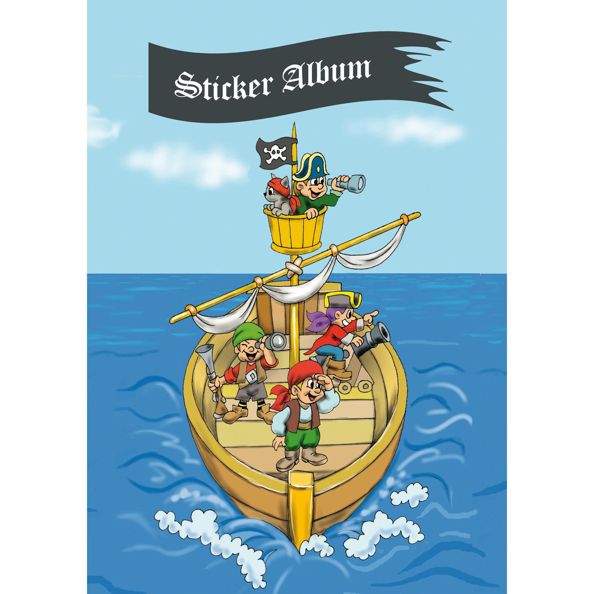 HERMA Stickeralbum Piratenabenteuer – A5, 16 Seiten, Spezialpapier