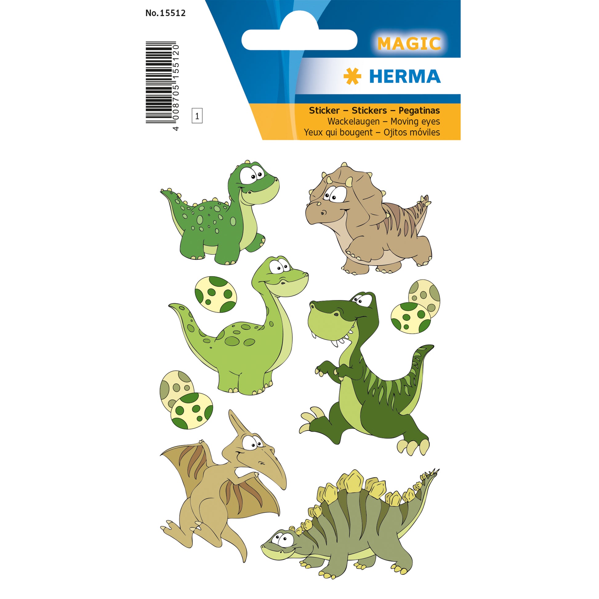 HERMA Schmucketiketten – Dinokinder – 9 Stück – permanent – mehrfarbig – 84 × 120 mm