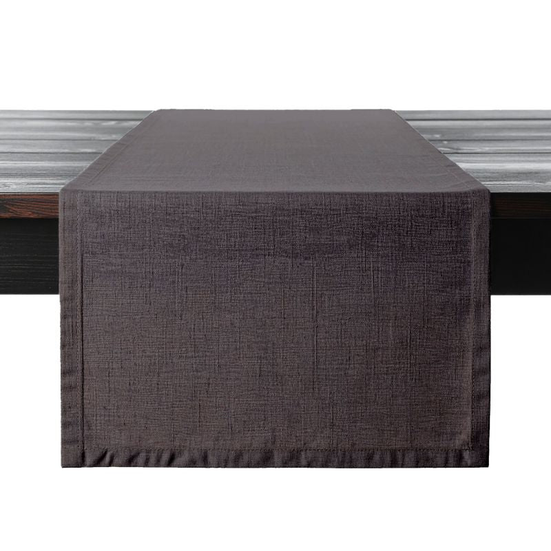 PROFLAX Tischläufer – 50×150 cm, Leinen, Graphit, OEKO-TEX