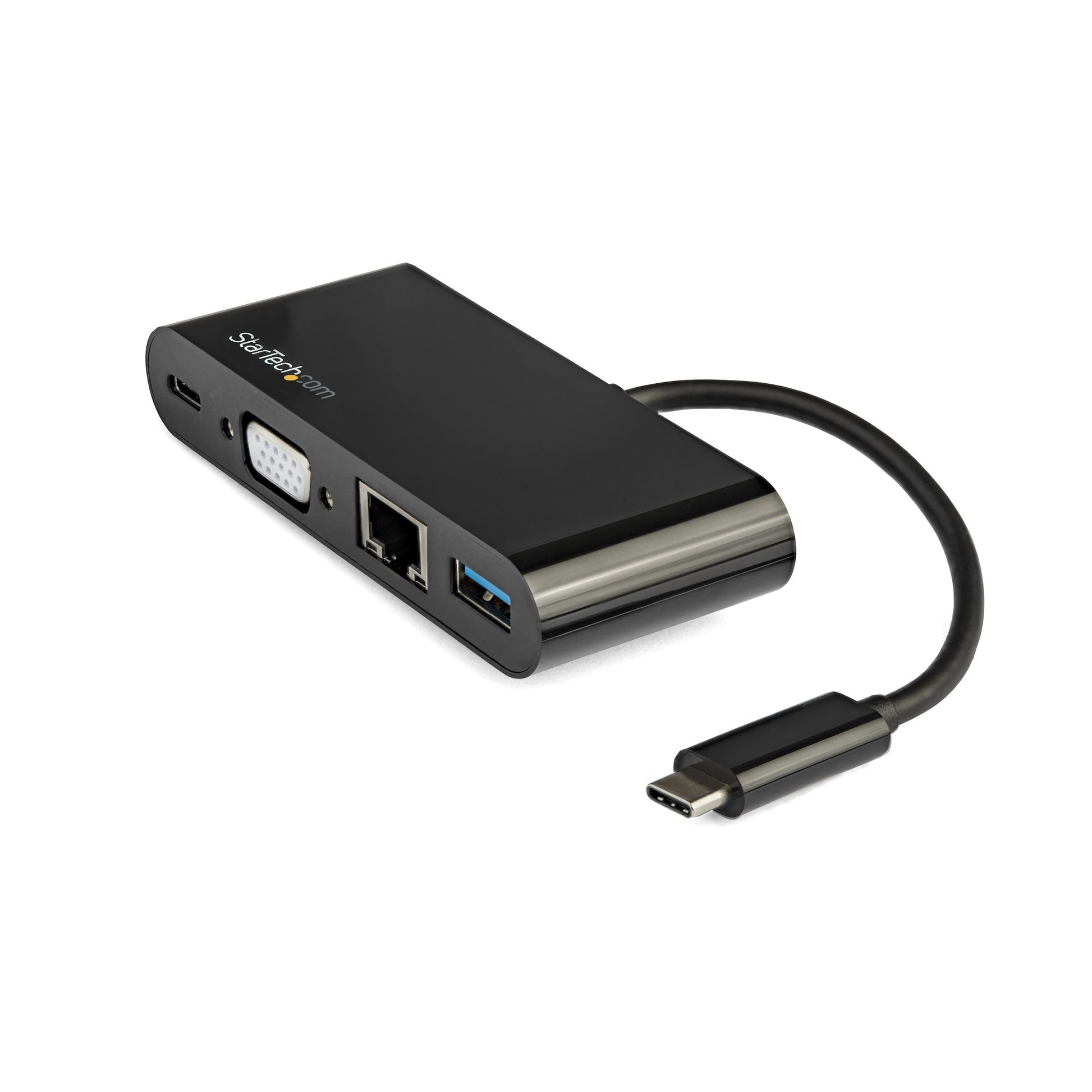 StarTech.com Multiport-Adapter – USB-C, 1× VGA, 1× USB-A, 60 W PD, GbE, für Windows/Mac/ChromeOS