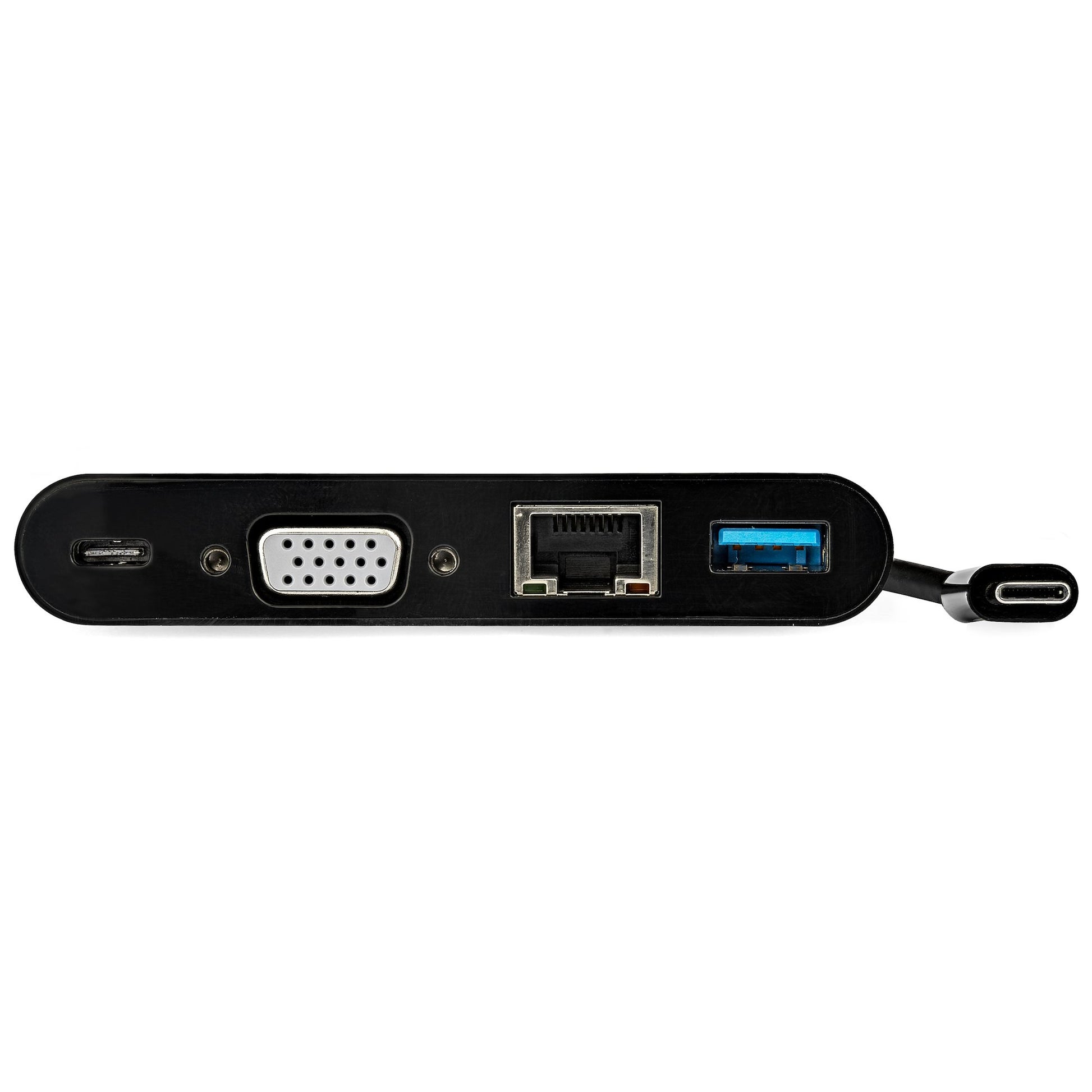 StarTech.com Multiport-Adapter – USB-C, 1× VGA, 1× USB-A, 60 W PD, GbE, für Windows/Mac/ChromeOS