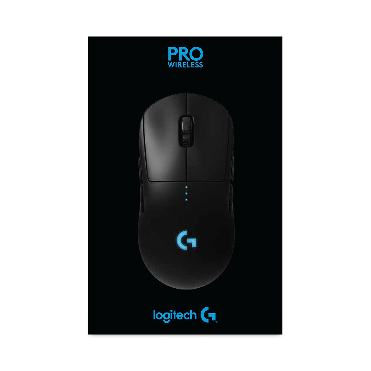 Logitech G PRO Wireless – Gaming-Maus – Kabellos (2,4 GHz), 25600 DPI, beidhändig, Schwarz