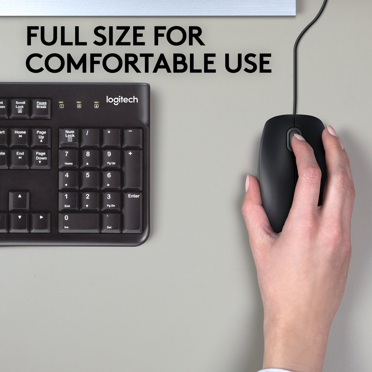 Logitech B110 Silent Maus – Schwarz