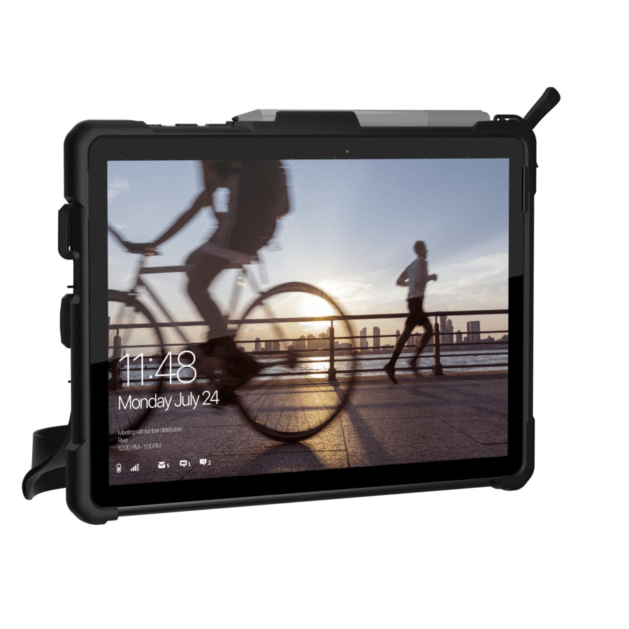 Urban Armor Gear Tablet-Hülle für Microsoft Surface Go 10" (1.–4. Gen.) – Schwarz/Grau