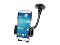 Kensington Univ. Car Holder – Auto-Halterung (passiv) – drehbar, Saugnapf – für Smartphones – Schwarz
