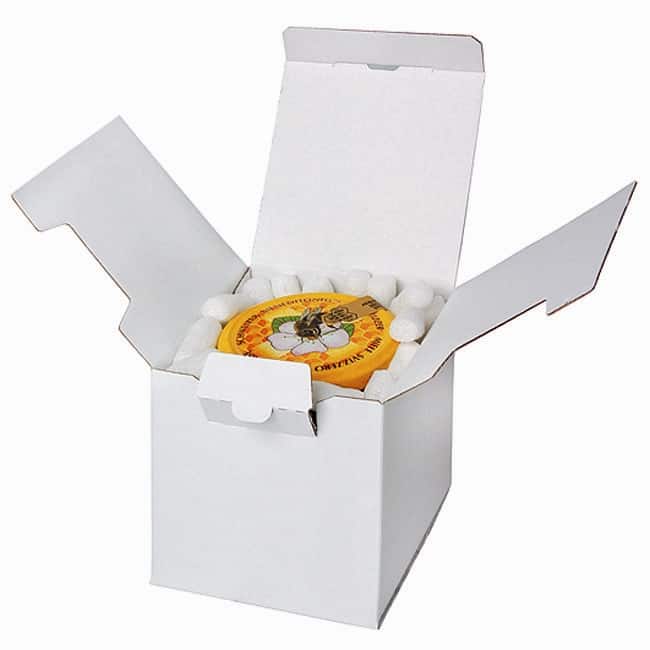 Brieger Versandkarton – 85 × 85 × 85 mm, 1,5 mm, weiss