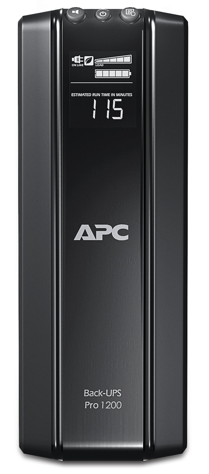 APC Back-UPS Pro USV 1,2 kVA/720 W Line-Interaktiv – C13×10, Eingang IEC C14 – schwarz