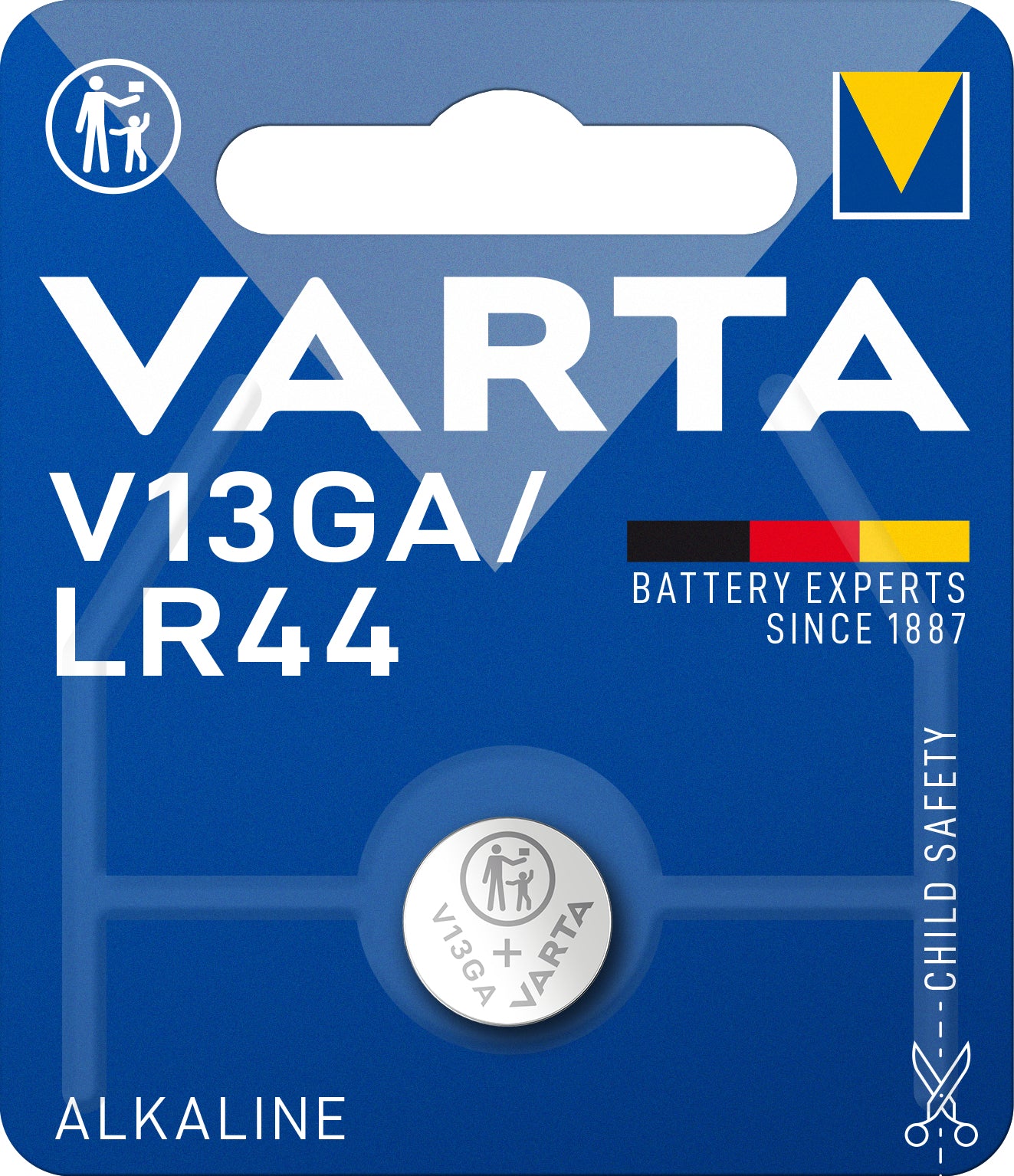 Varta Knopfzelle LR44, Alkaline, 1,5 V – 1 Stk.