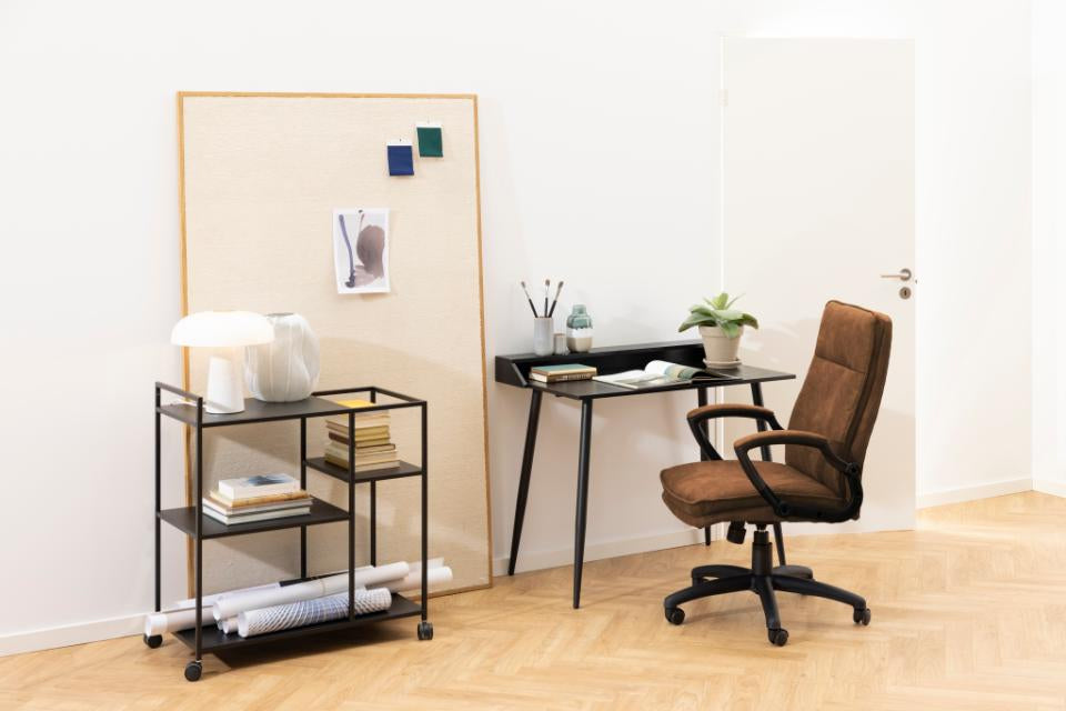 Actona AC Design Bürostuhl Brad – Mikrofaser, camel