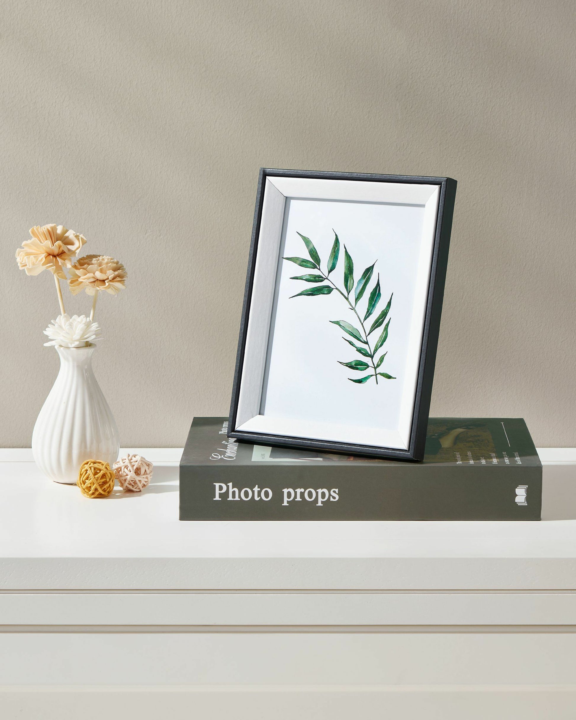 EGLO Renabie Bilderrahmen – für 13 × 18 cm – Glas & MDF, schwarz