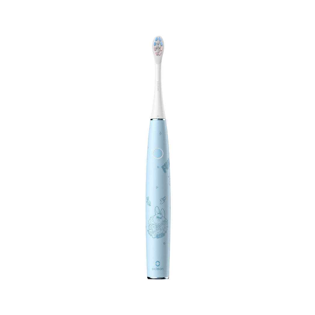 Oclean Elektrische Schallzahnbürste Kids – 2 Bürstenköpfe – Blau
