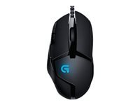 Logitech G G402 – Gaming-Maus – Kabelgebunden (USB‑A), 4000 DPI, RGB-Beleuchtung, rechts, Schwarz