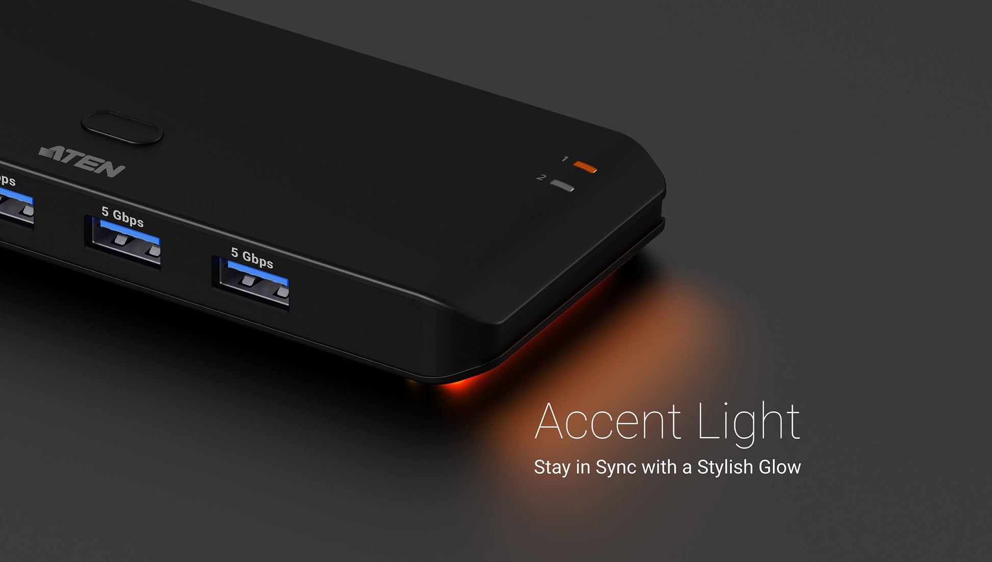 ATEN USB-Hub – USB-A + USB-C, 3× USB-A, 5× USB-C