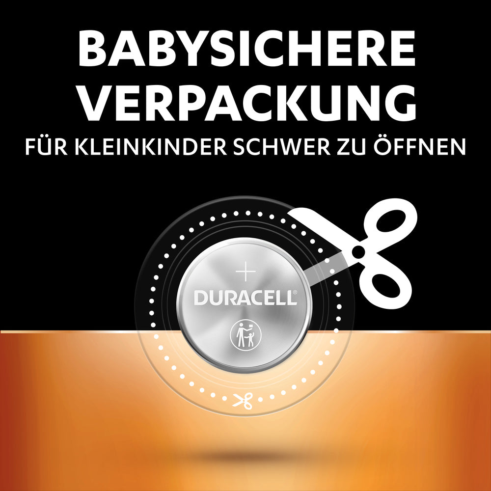 Duracell Knopfzellen CR2032, Lithium, 3 V – 4 Stk.