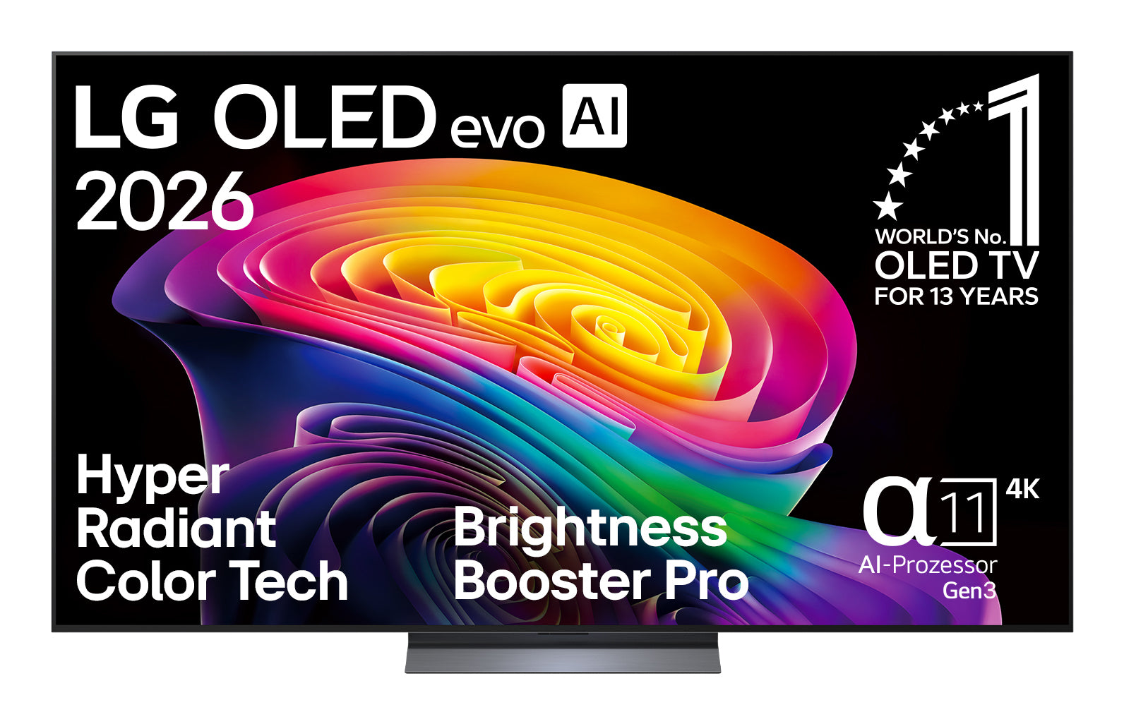 LG 77C67LA – 77" TV – 4K UHD – OLED – webOS 26 – 165 Hz – Dolby Vision
