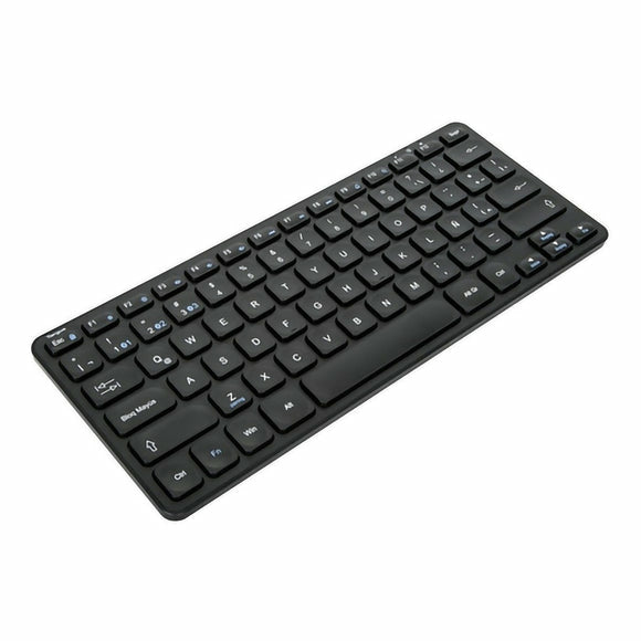 Targus Multi-Device Compact – Tastatur – Bluetooth 5.1 – QWERTY (ES) – Antimikrobiell – Schwarz
