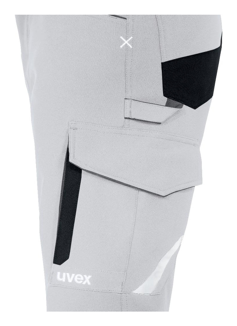 Uvex Cargohose – Erwachsene, Polyester/Elasthan, Weiss