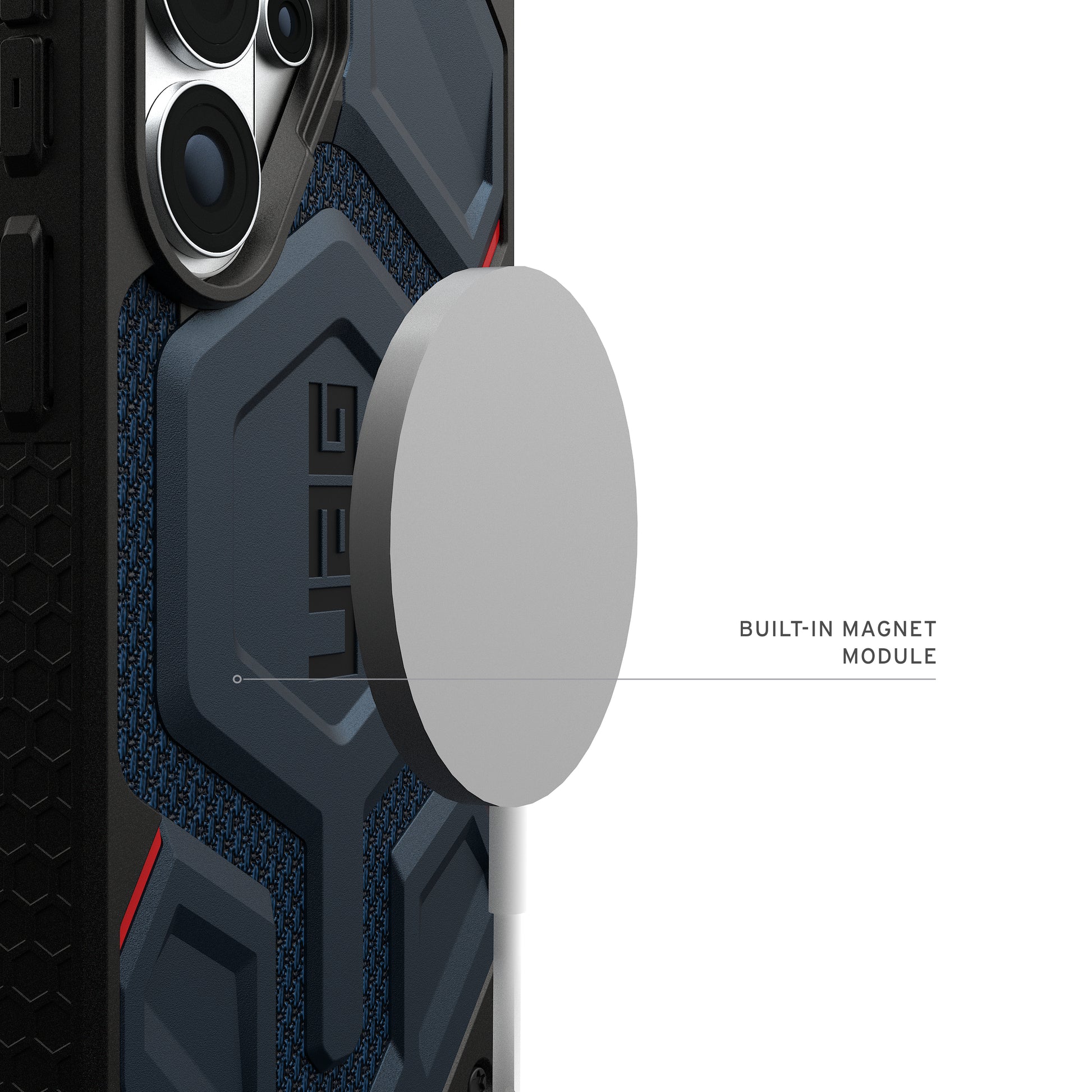 Urban Armor Gear UAG Monarch Pro Rückcover – für Samsung Galaxy S26 Ultra, MagSafe, Kevlar, Dunkelblau, bis 7,6 m Sturzsicher