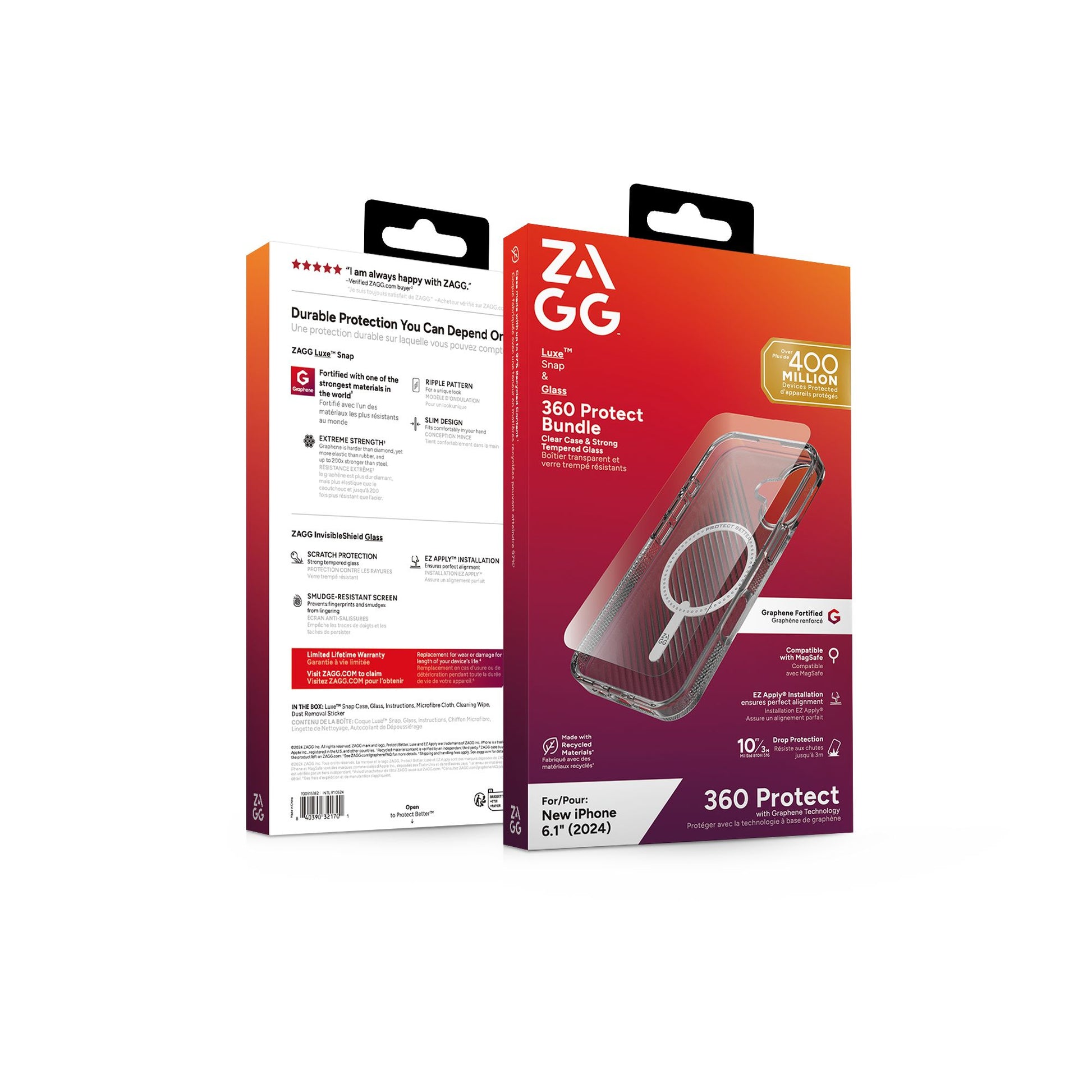 ZAGG Backcover Luxe – für Apple iPhone 16 – transparent