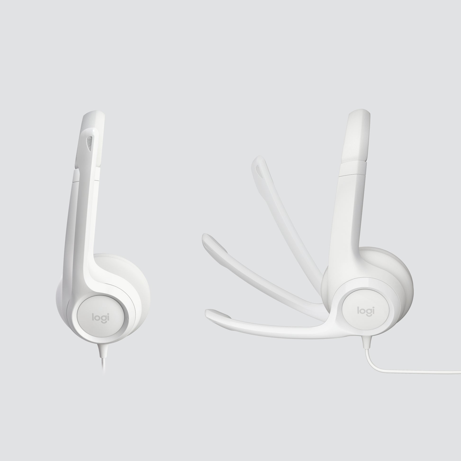 Logitech H390 – Headset – USB‑A, mit Mikrofon – Offwhite