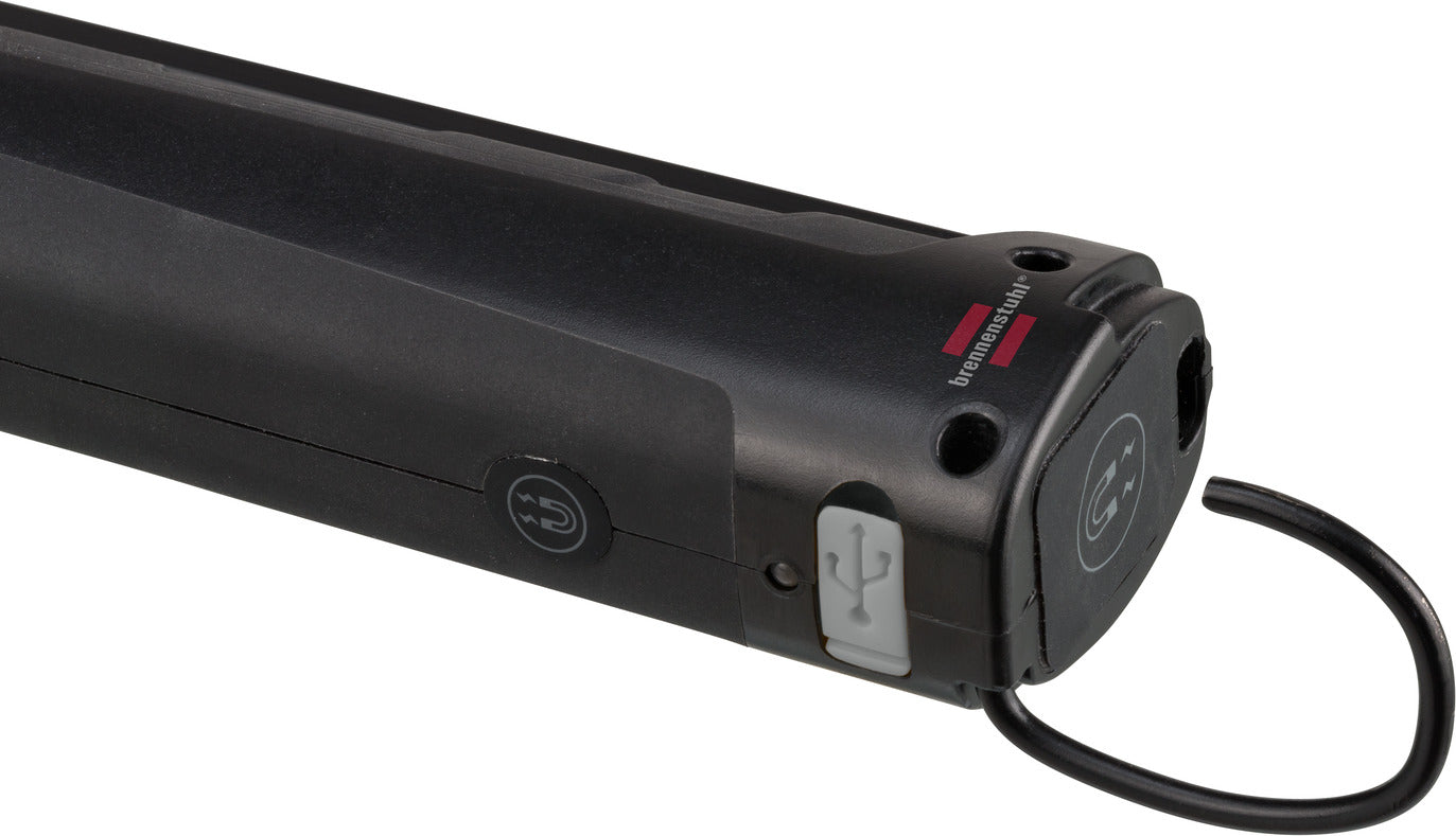 Brennenstuhl Tragbare Arbeitslampe 1177370010 – 400 lm, 3,3 W, 2000 mAh Akku, USB-C, IP20 – Schwarz