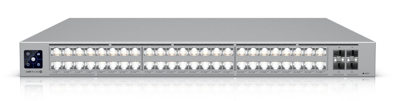 Ubiquiti UniFi Pro XG 48 – Managed Switch – 32×10G+16×2.5G, 4×SFP28, L3, PoE++ 1080 W, 1U