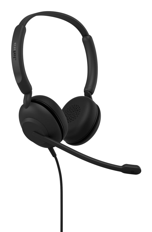 Jabra Evolve 10 Stereo – Duo Headset – USB‑A, Stereo, Kunstleder-Polster – Schwarz