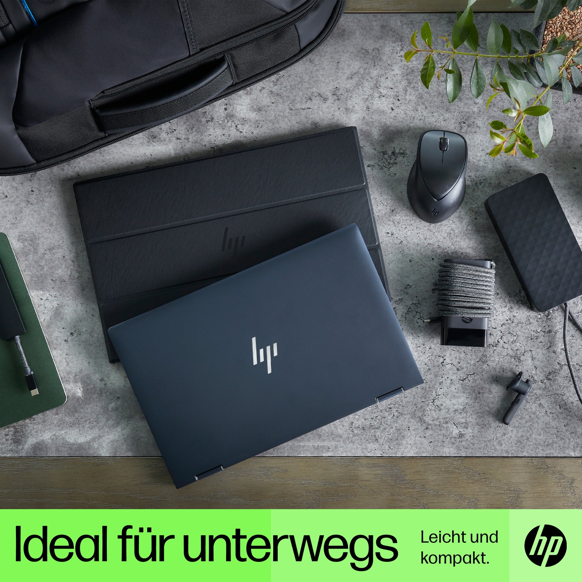 HP USB-Wandladegerät 65 W – USB-C×1 – für Laptop – schwarz