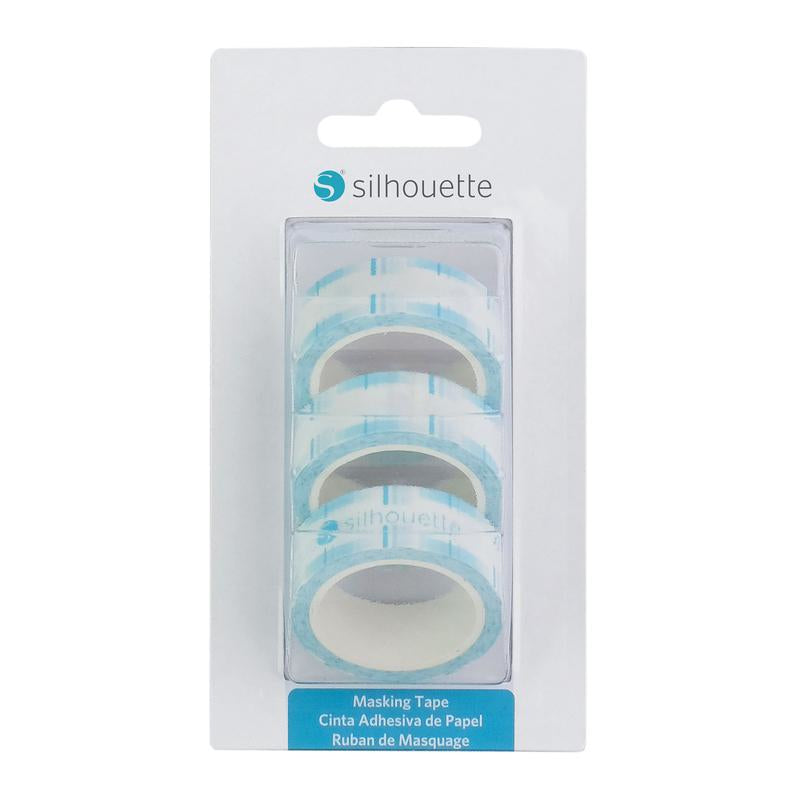 Silhouette Malerband, weiss – 15 mm × 6 m, innen, 3 Rollen