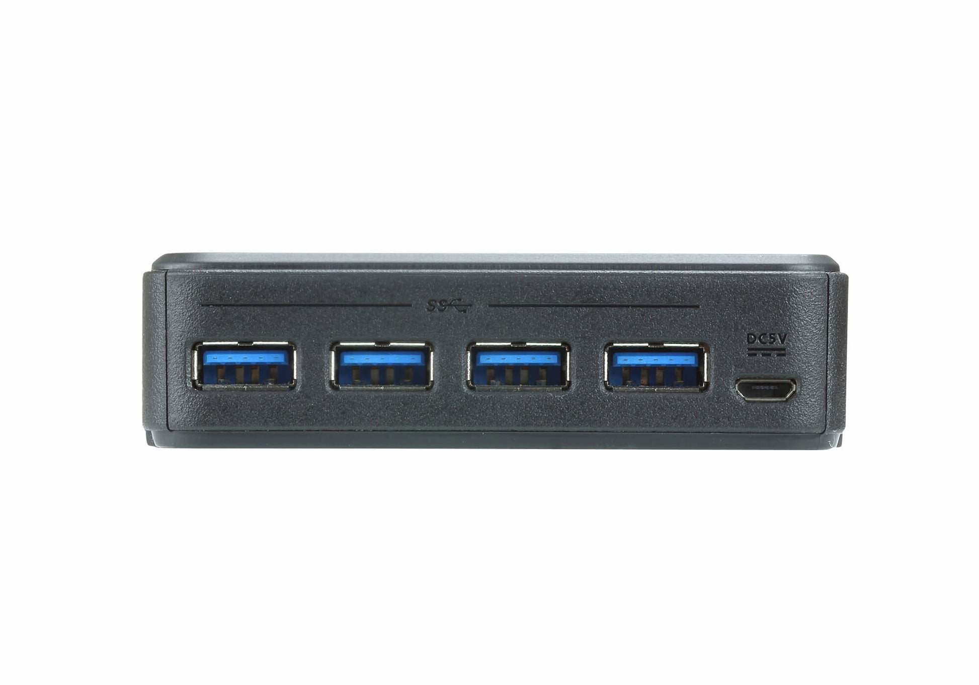 ATEN USB-Switch – 2x USB-B auf 4x USB-A – USB 3.2 Gen 1 (5 Gbit/s) – Schwarz – für Laptops mit USB-C