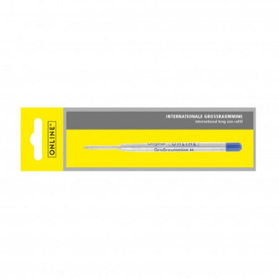 ONLINE Schreibgeräte ONLINE M 40005/3 Kugelschreiber-Mine – Blau, Mittel, Format G2, dokumentenecht