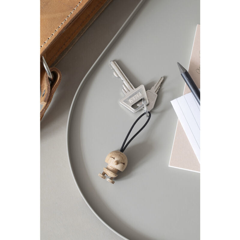 Hoptimist Schlüsselanhänger Bimble – FSC-zertifiziert, Eiche, Braun, 15 × 30 mm