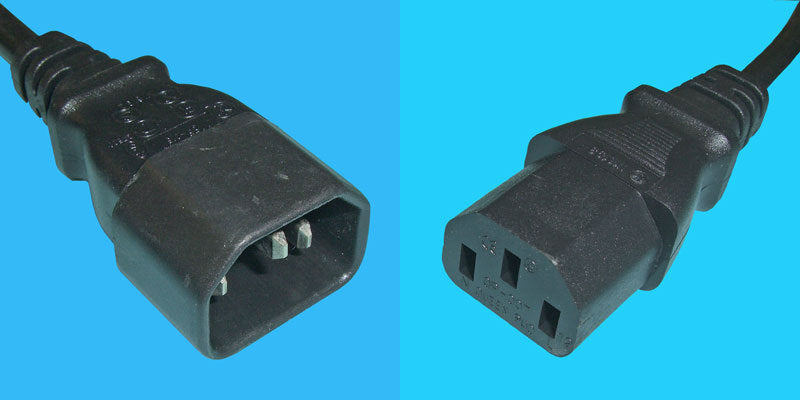 Diggelmann Gerätekabel C13-C14 – SPVB-075, 0,75 m, H05VV-F 3G 0,75 mm²