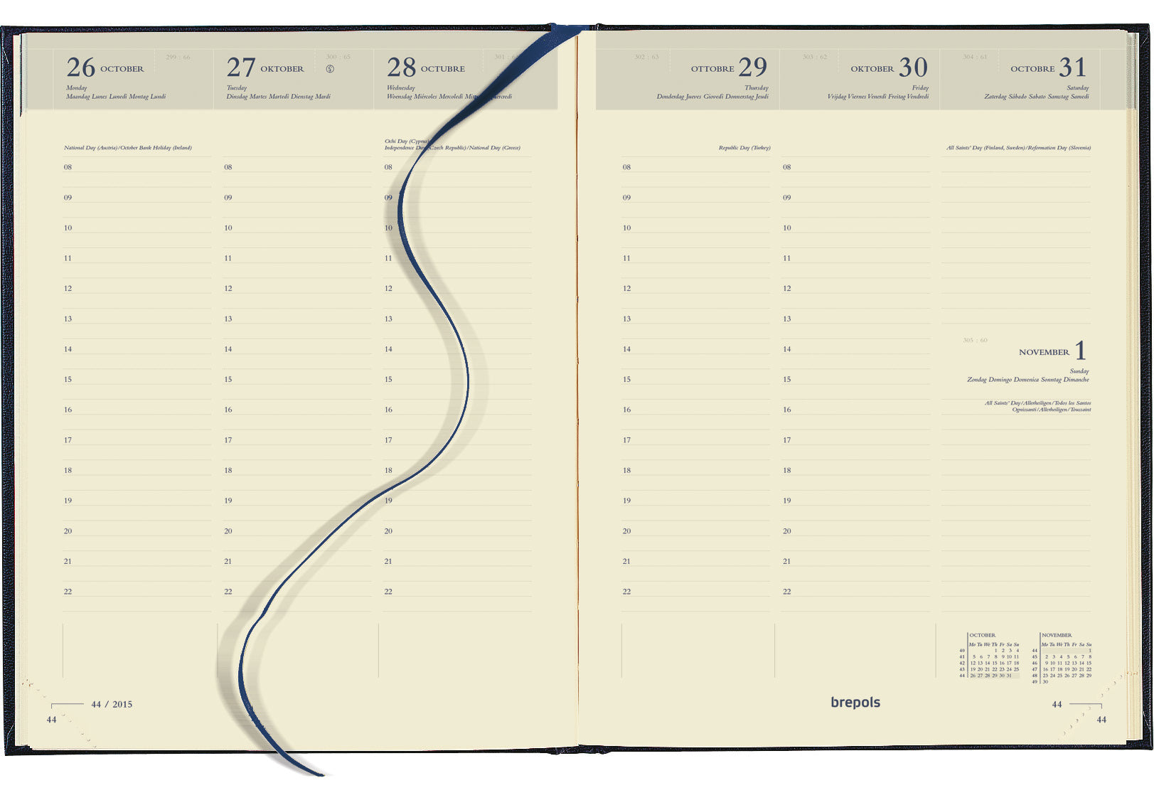 Brepols Timing Lima 2026 – Wochen-Terminkalender, 17 × 22 cm, Bordeaux