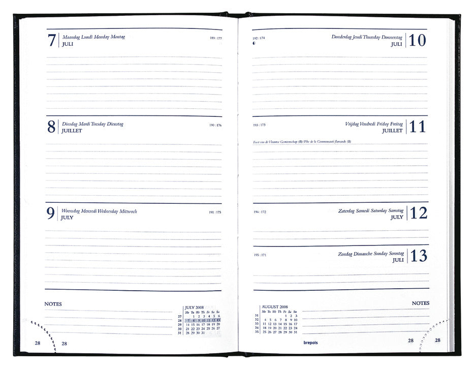 Brepols Saturnus Lima 2026 Hardcover – Saturnus Lima, klimafreundlich FSC, Wöchentlicher Kalender, 13,5 × 21 cm
