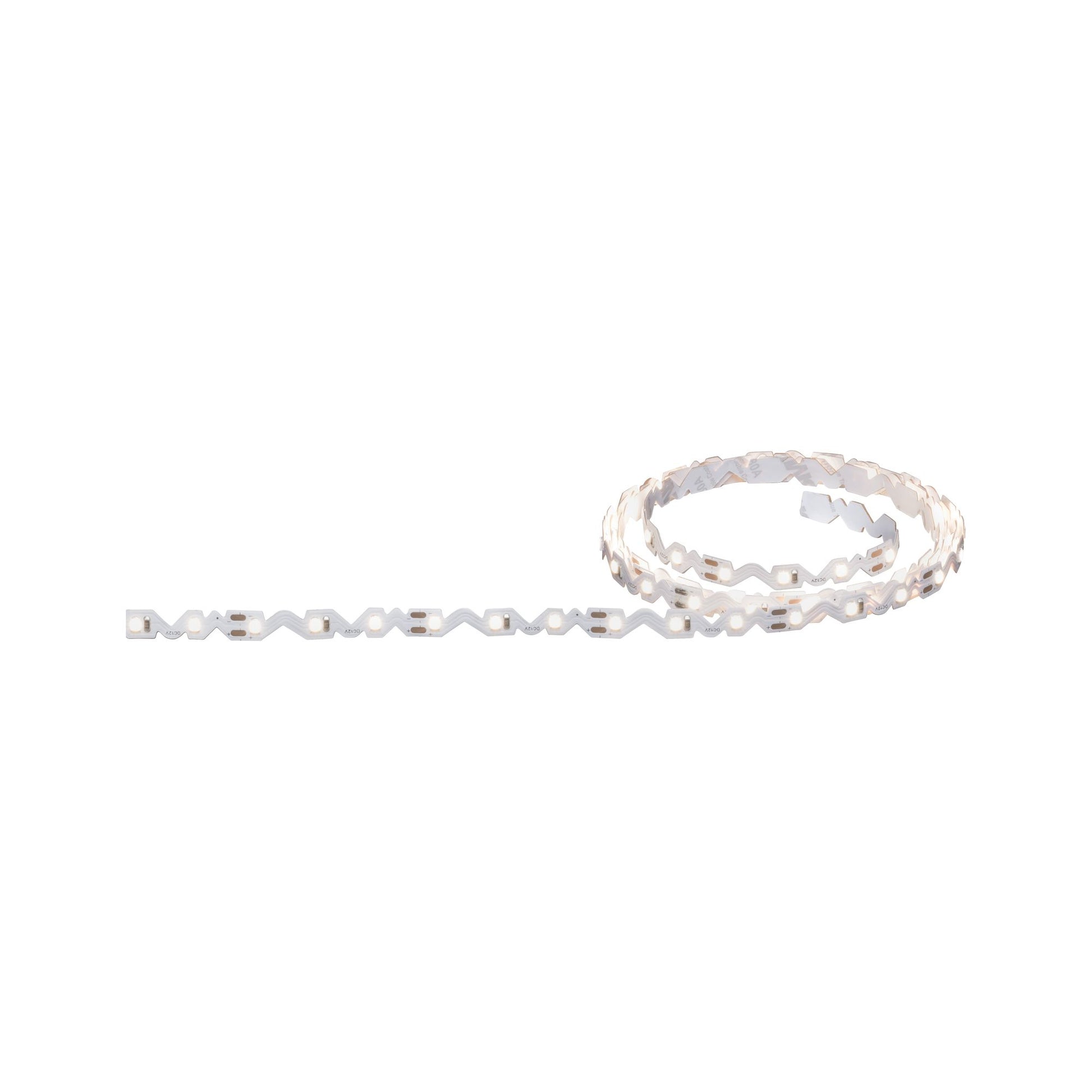 Paulmann LED-Strip FlexLED 3D – 1,5 m, 480 lm, 5 W, 3000 K, dimmbar, weiss, inkl. Netzteil