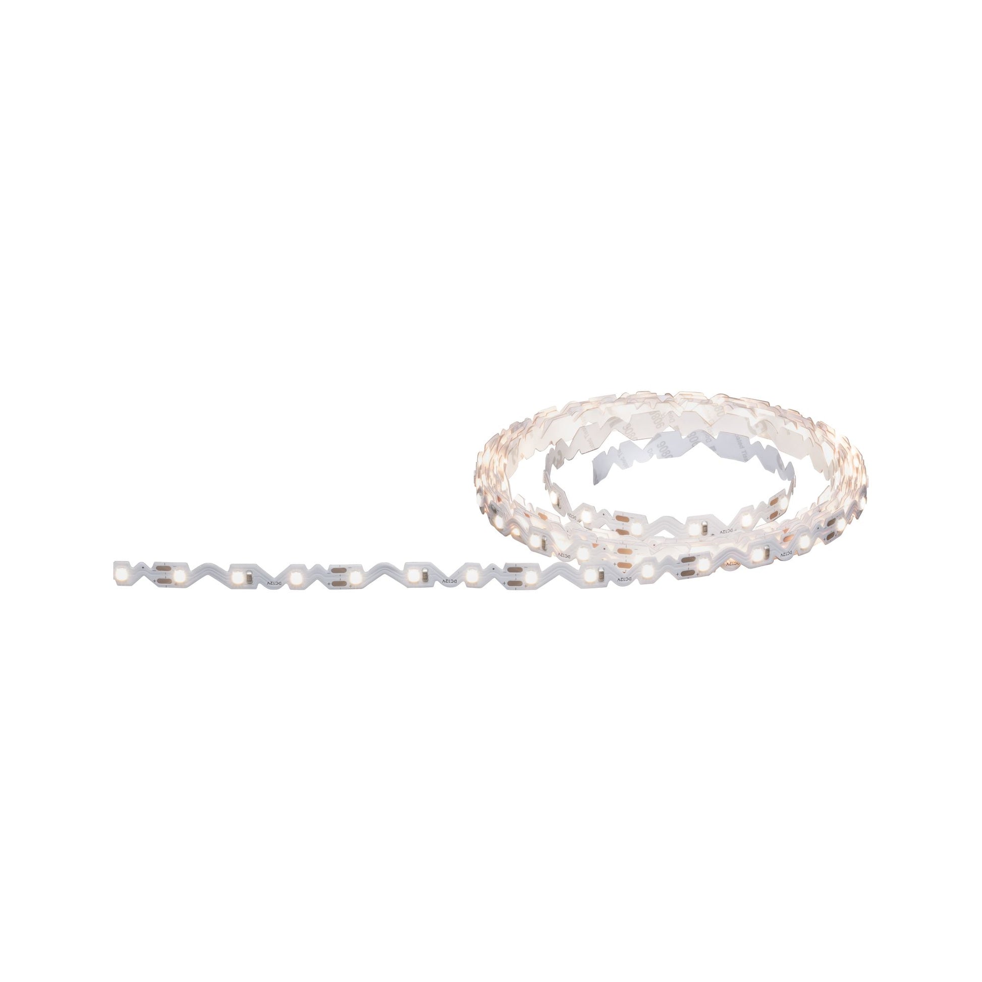Paulmann LED-Strip FlexLED 3D – 3 m, 960 lm, 8 W, 3000 K, dimmbar, inkl. Netzteil, weiss