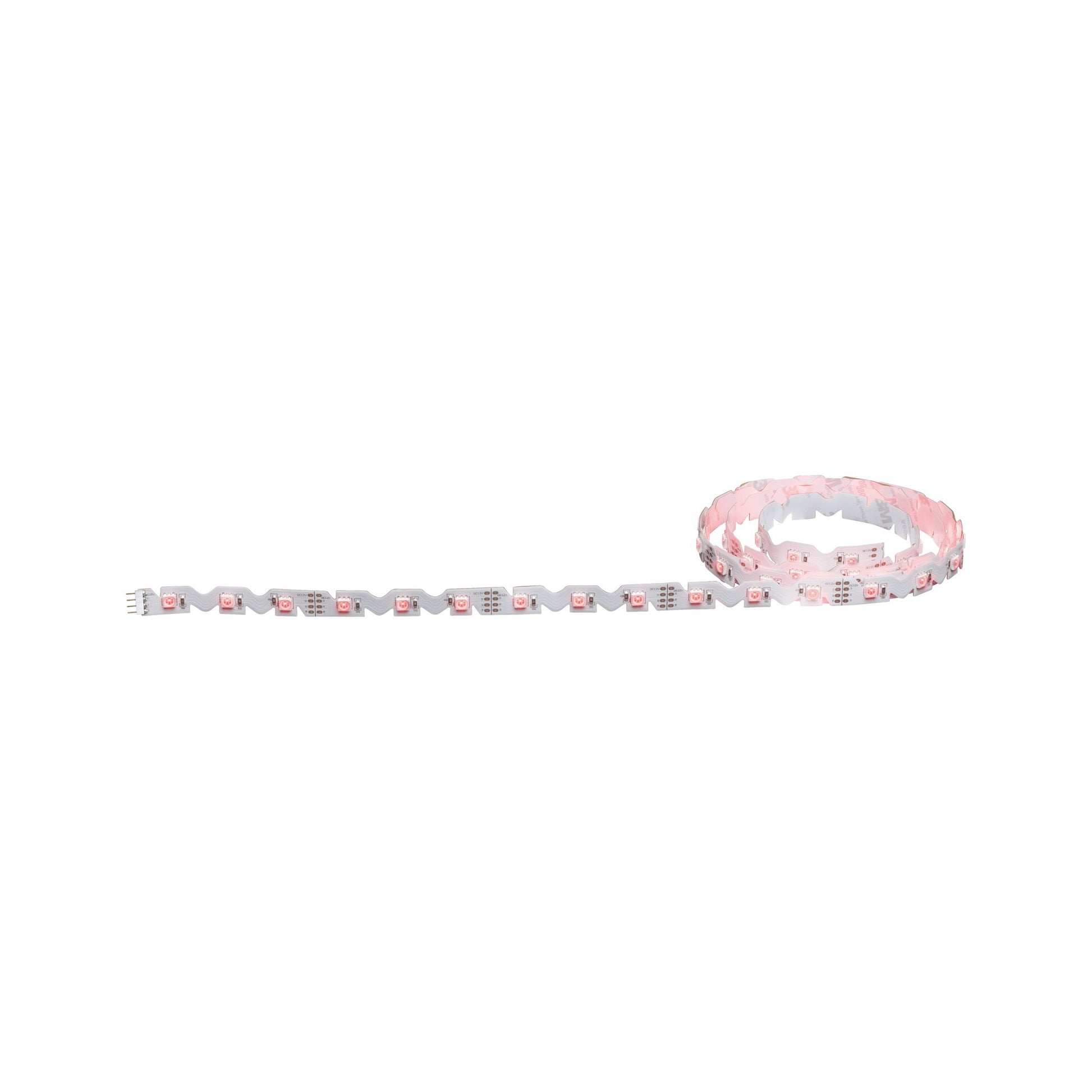Paulmann LED-Strip – 1,5 m, RGB, 11 W, dimmbar, weiss, Fernbedienung, inkl. Netzteil
