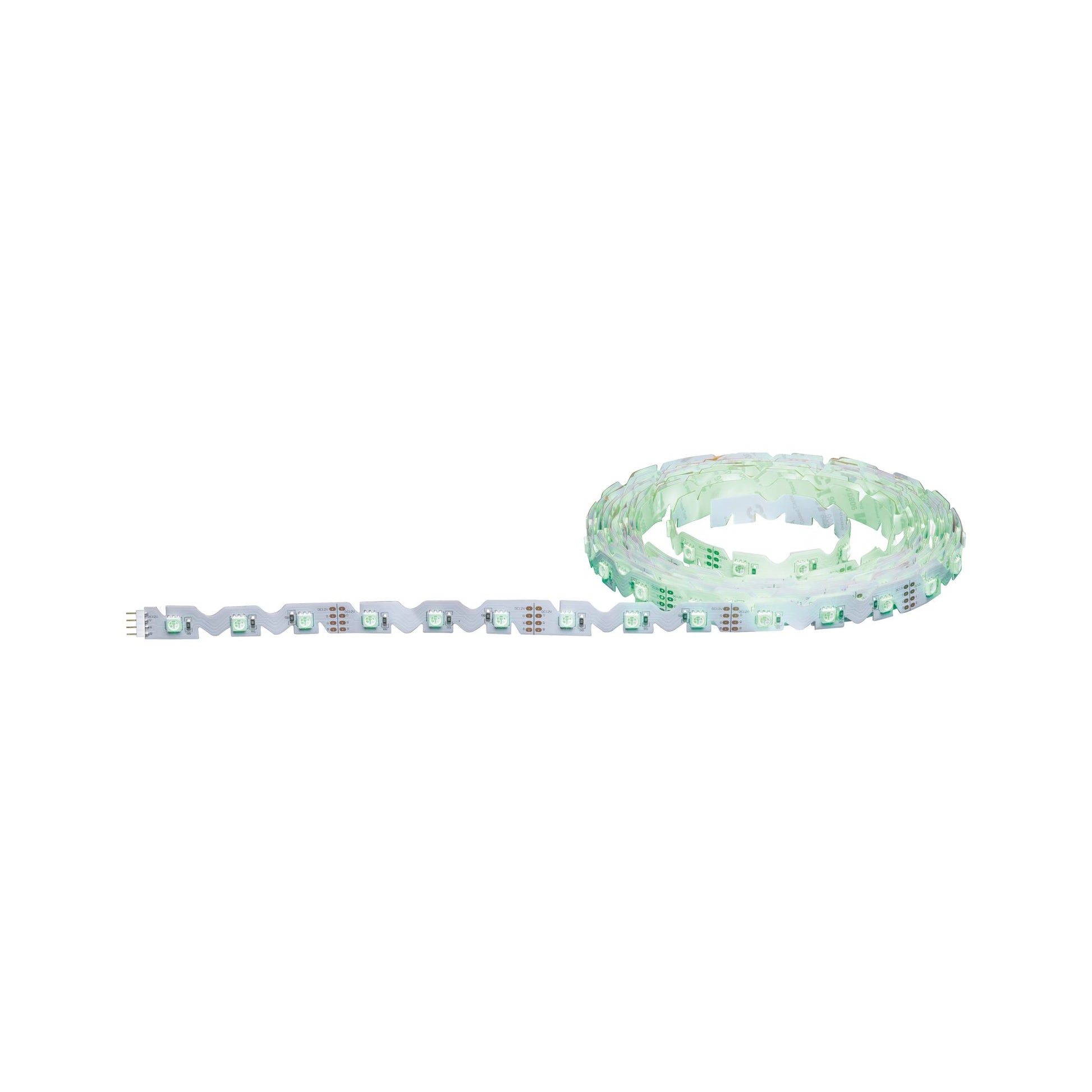 Paulmann LED-Strip FlexLED RGB 3D – 5 m, RGB, 26 W, dimmbar, weiss, Fernbedienung, inkl. Netzteil