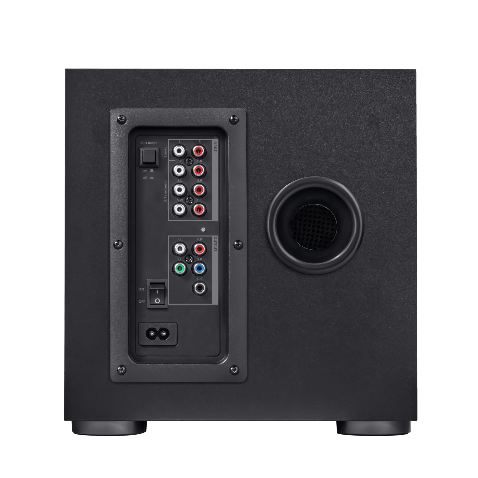Trust GXT 658 Tytan – PC-Lautsprecher-Set – 5.1, 90 W, mit aktivem Subwoofer, 3,5 mm Klinke, Blau, Schwarz