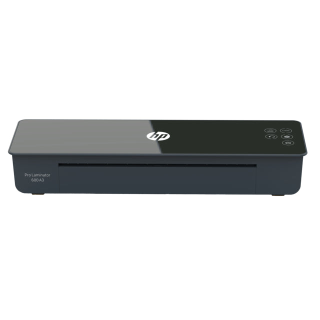 HP Pro 600 Laminiergerät A3 – 2-Rollen, 75–125 µm, Kaltlamination, Aufheizzeit 1 Min., 600 mm/min, Schwarz