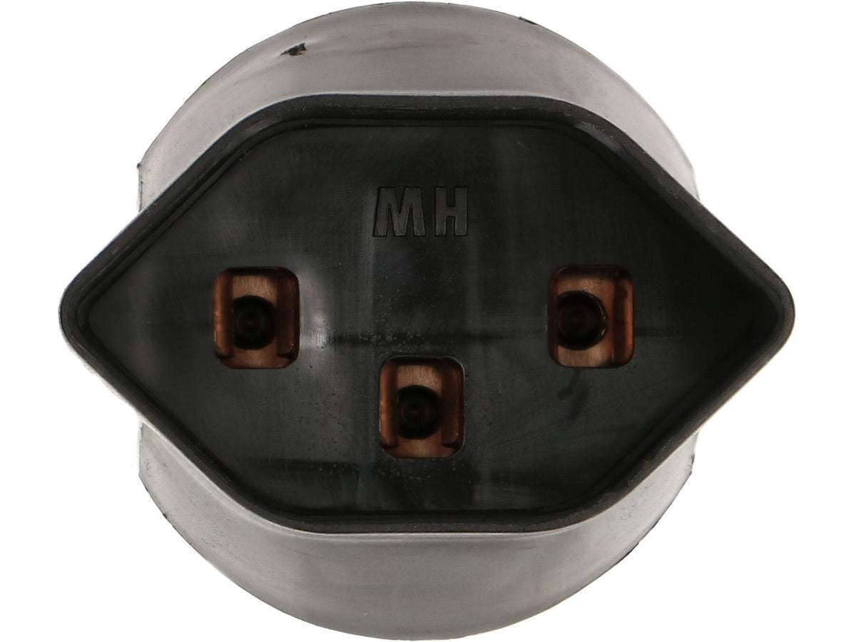 Max Hauri AG Max Hauri – Reiseadapter – geerdet, 16 A, 230 V – von Typ F zu Typ T23 – 40×30×70 mm – schwarz – 1 Stk.