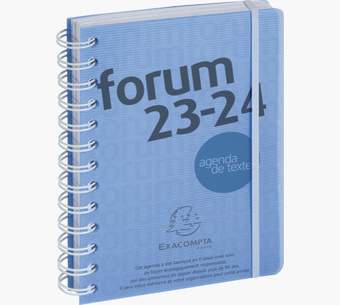 Exacompta Forum Linicolor – Schulagenda 2026/27, 1 Tag/1 Seite, 12,0 × 13,2 cm, Spiralbindung